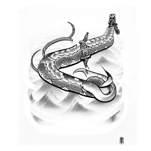 Sword Wraped By A Snake