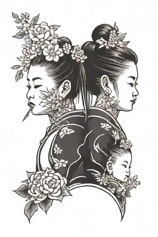 Twin Baby Girl Side Profile