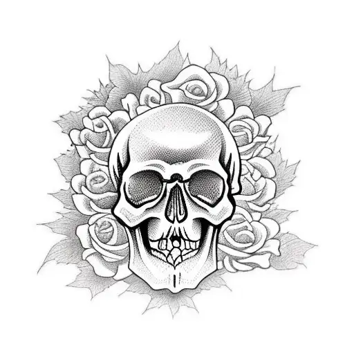 Skull And Roses