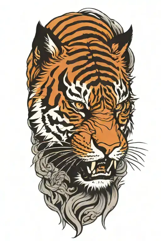 Japanese Tiger Head