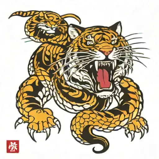 Snake And Tiger
