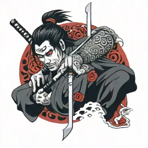 Samurai Sword Over Sharingan