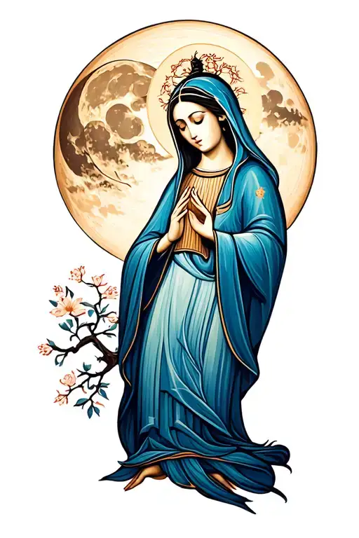 Moon And Mother Mary