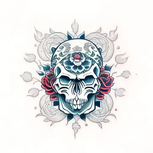 Skull And Roses