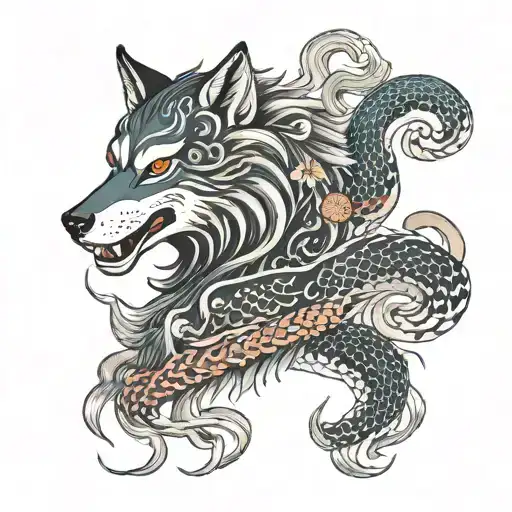 Wolf And Snake Wrapping