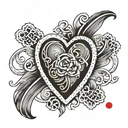 Film Strip Weaving Through A Heart Symbolizing Love For Family