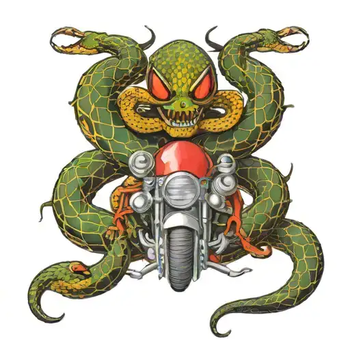 Snake Spider Racing Bike Sport Cars