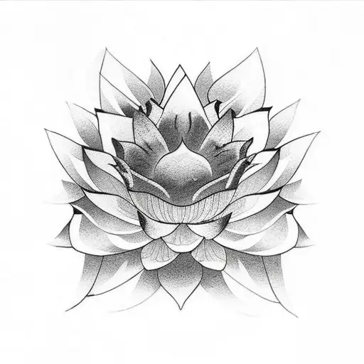 Lotus Flower With The Name Patrick Underneath