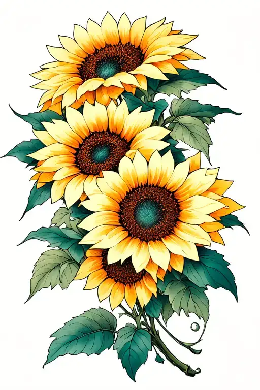 Girasol Flower Made