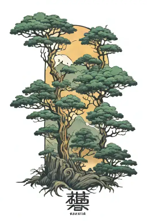 Forest Sunrise Background