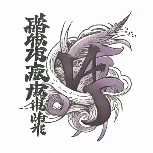 The Word Family With Purple Brush Strokes