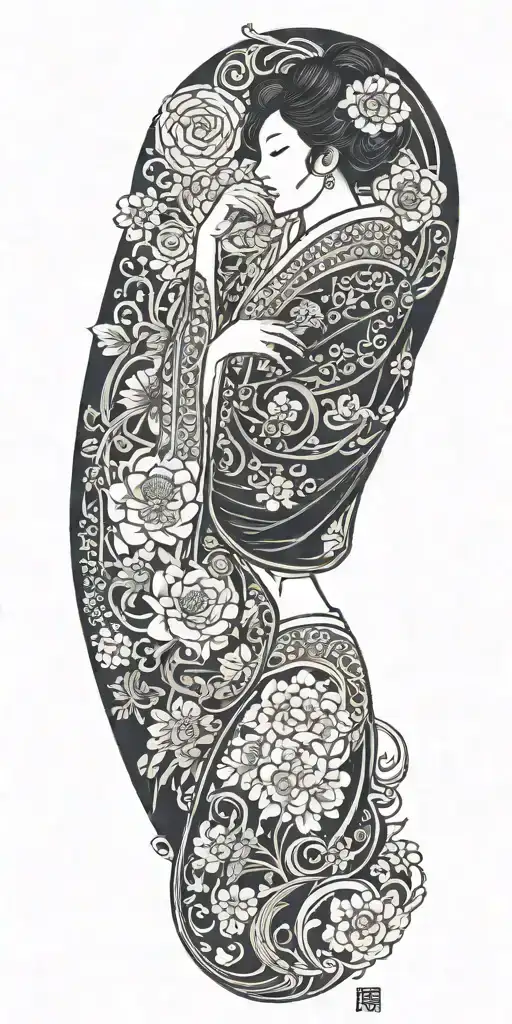 Woman And Love Heart