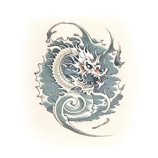 Dragon Monkey Koi Oni Tiger Kanagawa Wave