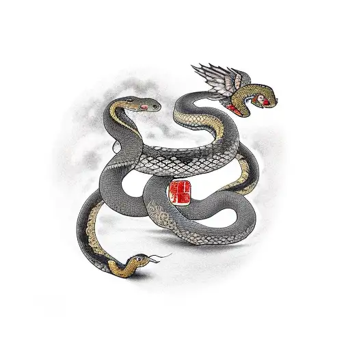 Golden Snitch With Snake