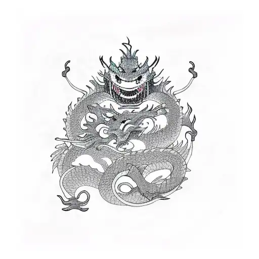 Dragon Full Body Studio Ghibli Style