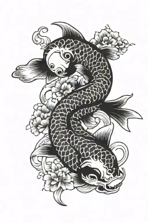 Koi Fish Yin Yang