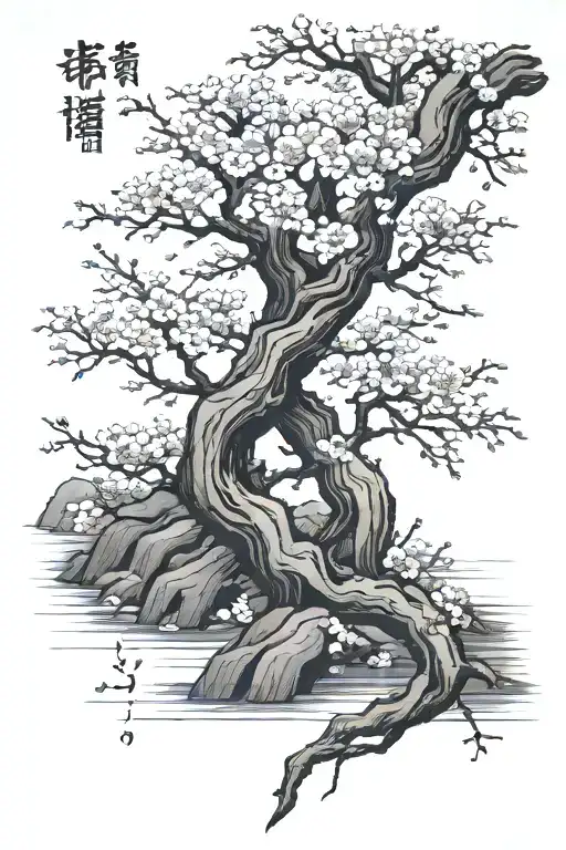 Cherry Blossom Tree Family Tree Branch