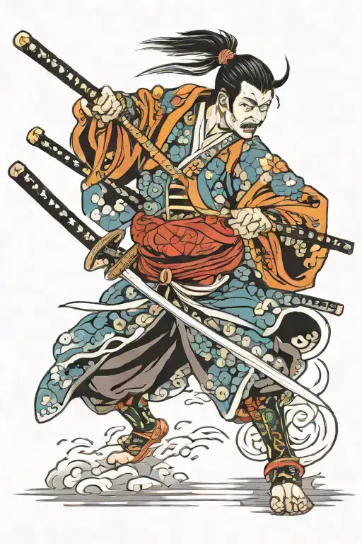 Samurai With Katana