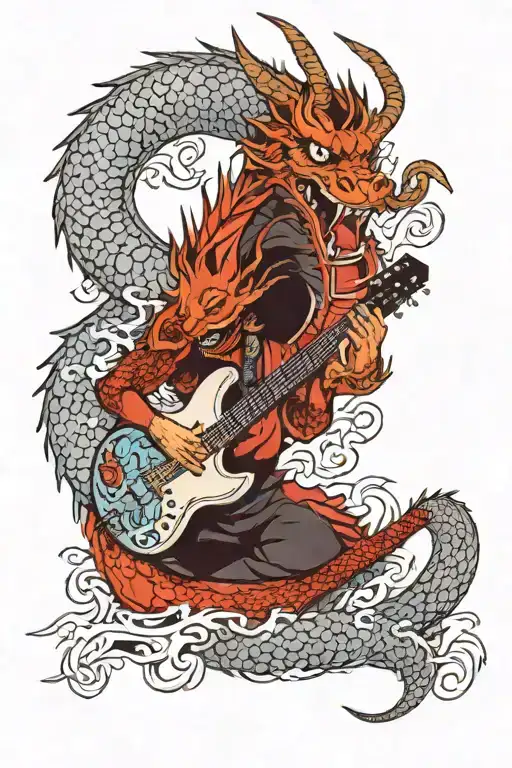 Dragon And Guitar