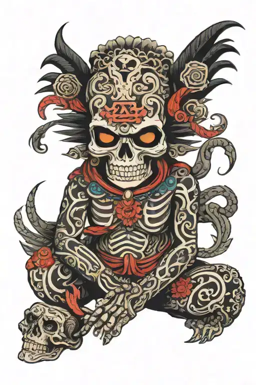 Mictlantecuhtli Gothic And Dark Full Body