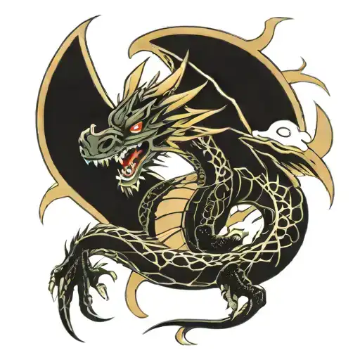 Dragon With Lightning