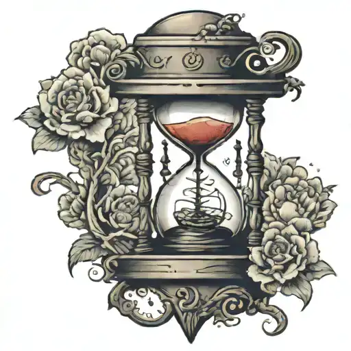 Hourglass Clock Inside