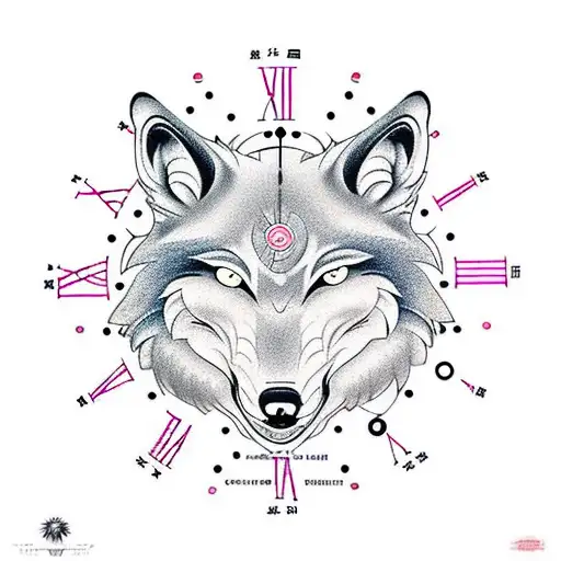 A Clock Time To Twelev And Wolf Shading