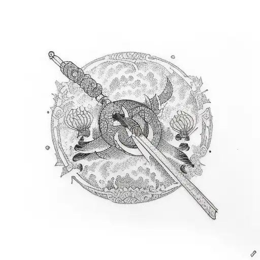 Tail Wrapped Around Circle