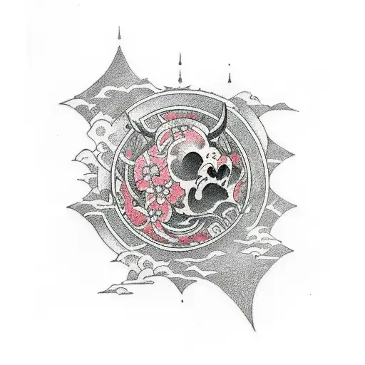 Gothic Ank With Planet