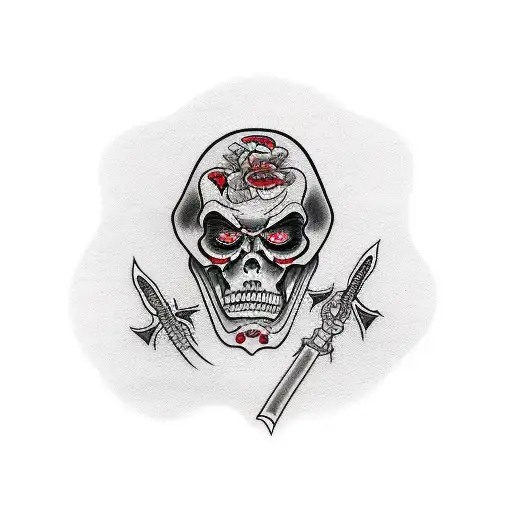 Grim Reaper With Red Eyes