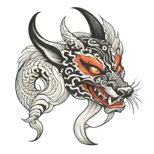 Demon Kitsune Mask
