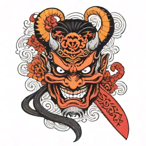 Masque Oni Mask Katana