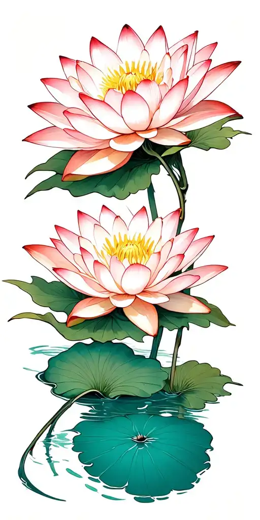 Water Lily And Lily