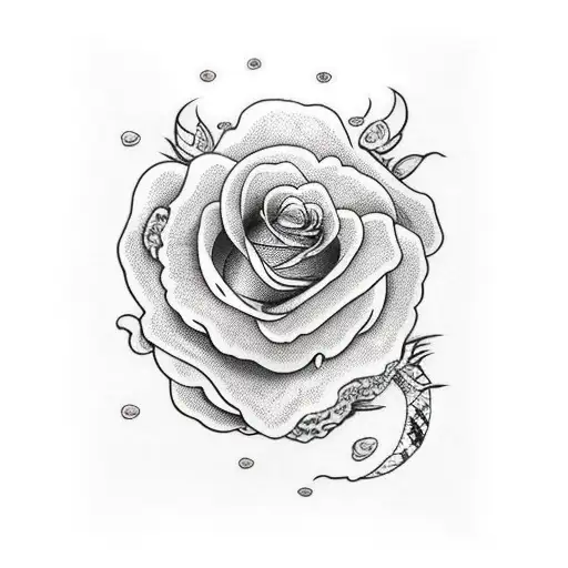 Rose And Python Sleeve