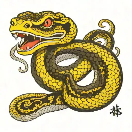 Samari Drangon Snake Coiled