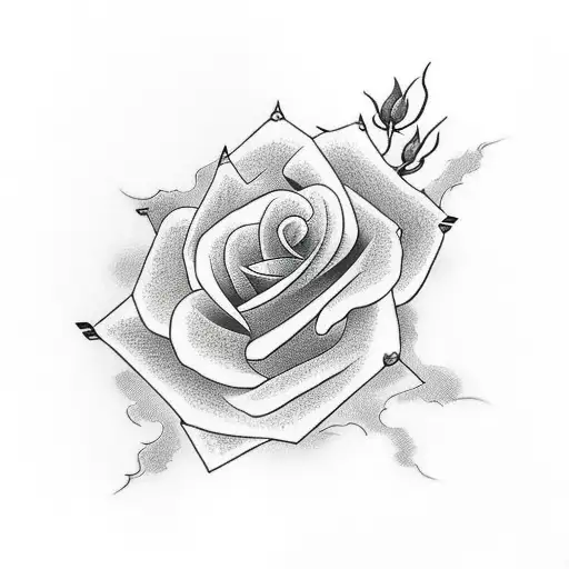 A Smoke Rose With Bird