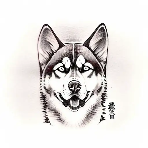 Brown Husky And Black Labrador