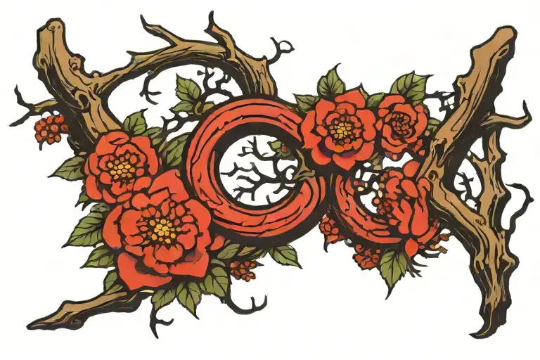 Bicep Hoop Made Of Branches