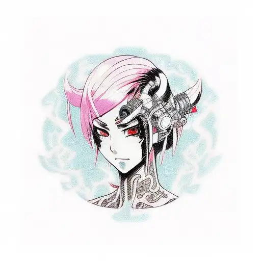 Chica Cyberpunk Anime