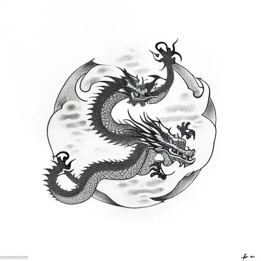 Dragon With An Enso