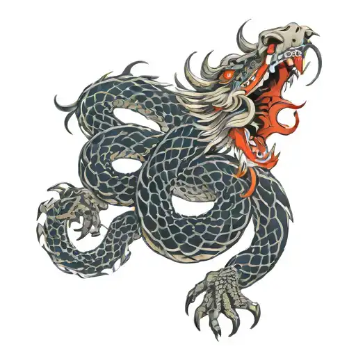 Braided Japanese Dragon