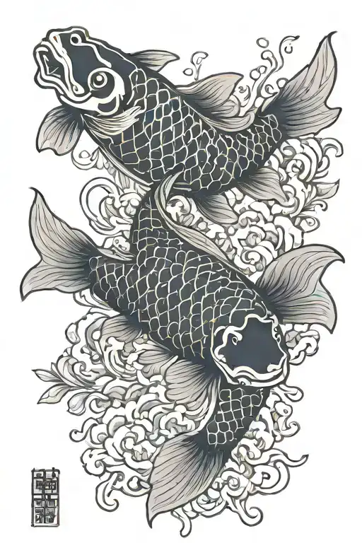 Koi Fish Transforming