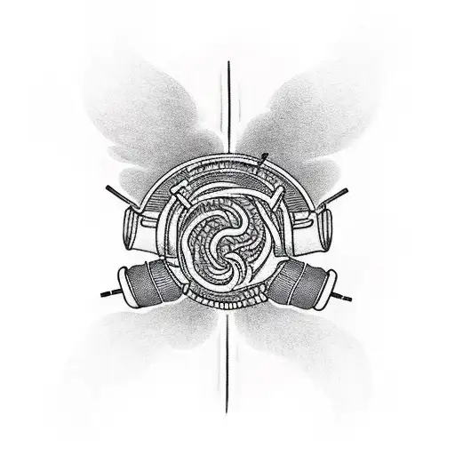 A Smoke-filled Background With A Rap Microphone And A Cannabis Leaf Intertwined