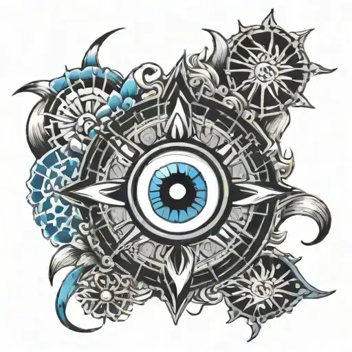 Blue Eye And Compass