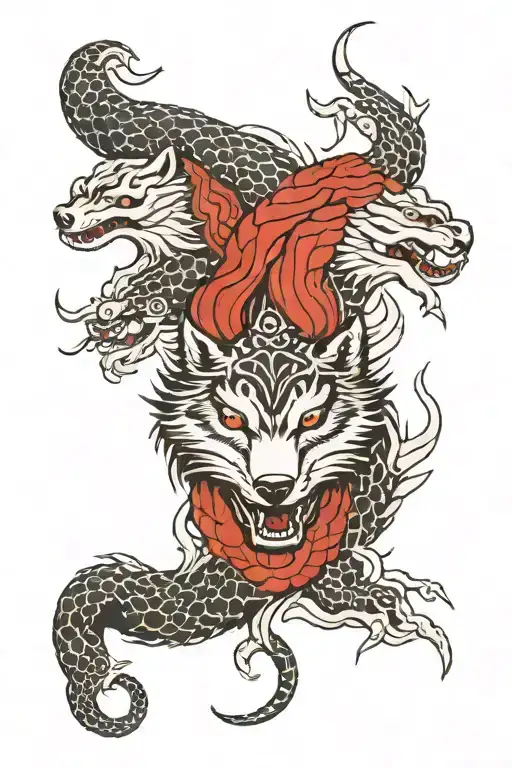 Wolf And Snake