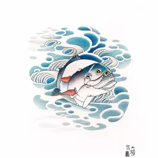 Swimming In A Moonlit Ocean Surrounded By Books