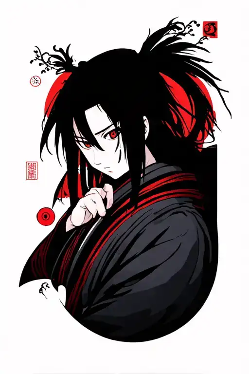 Itachi Uchiha With Sharingan