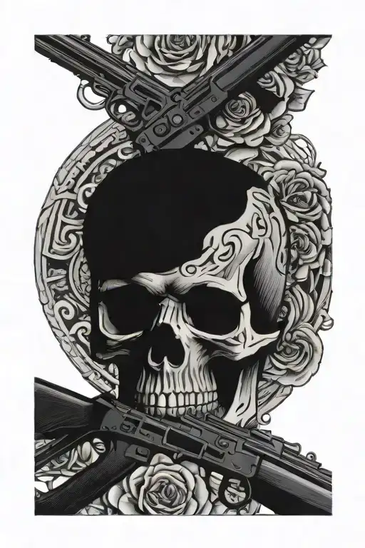Gun And Skull