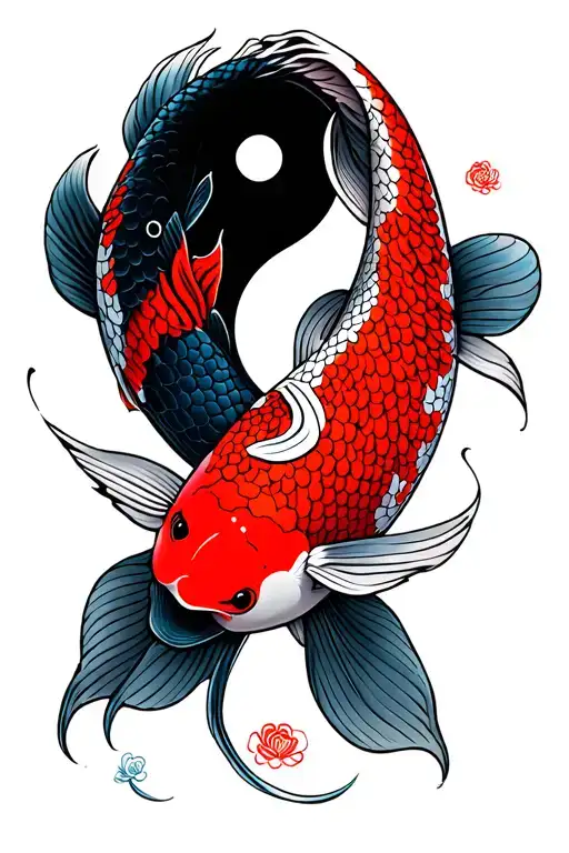 Ying And Yang Koi Fish