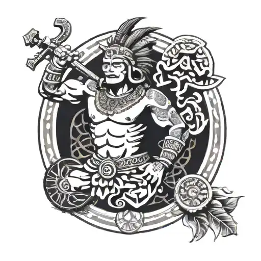 Gaulish Aztec With Libra Scale